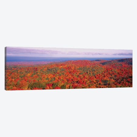 Fall Summit Peak Porcupine Mountains Wilderness State Park MI USA Canvas Print #PIM15946} by Panoramic Images Canvas Art