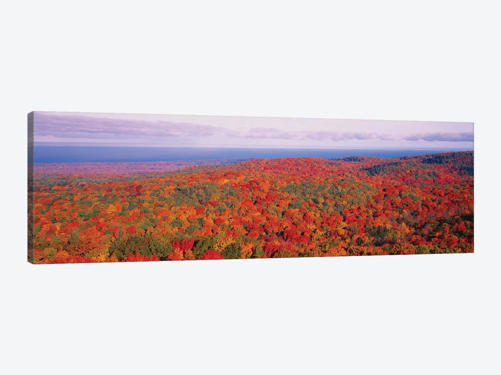 Fall Summit Peak Porcupine Mountains Wilderness State Park MI USA by Panoramic Images 1-piece Canvas Artwork