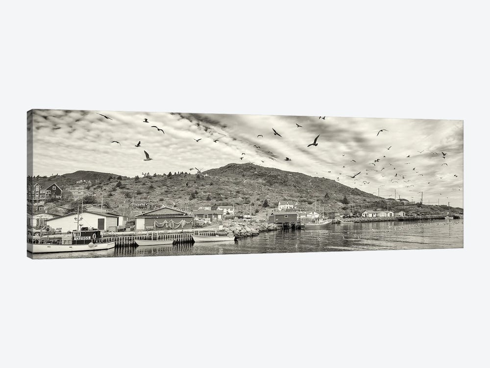 Fishing Boats, Petty Harbor, Avalon Peninsula, Newfoundland Island, Canada by Panoramic Images 1-piece Canvas Print