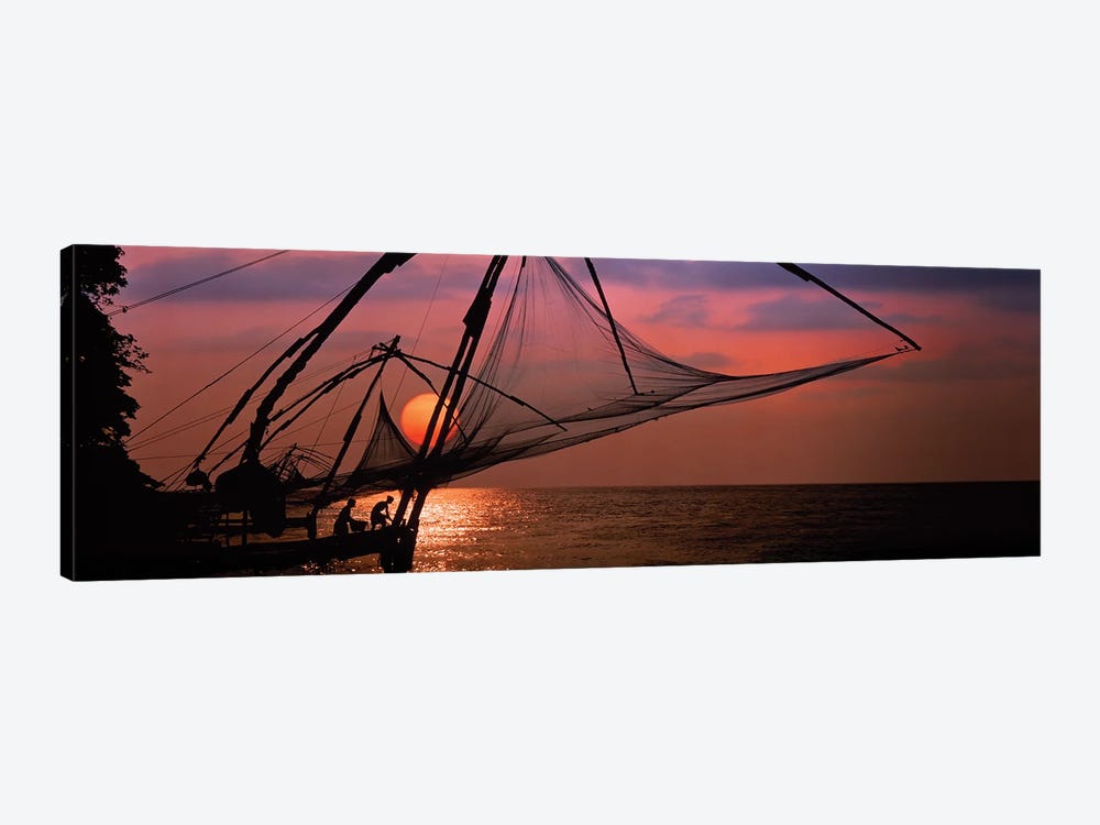 Fishing Nets Cochin India by Panoramic Images 1-piece Canvas Print