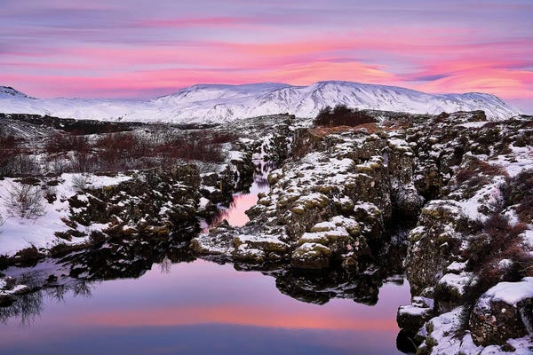 Selfoss: Flosagja Fissure, Thingvellir National Park, Iceland by Panoramic Images