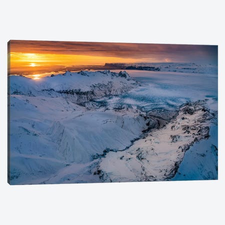 Glacial Landscapes II, Vatnajokull National Park, Vatnajokull Ice Cap, Iceland Canvas Print #PIM15957} by Panoramic Images Art Print