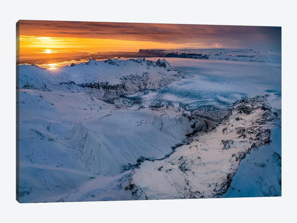 Glacial Landscapes II, Vatnajokull National Park, Vatnajokull Ice Cap, Iceland by Panoramic Images 1-piece Canvas Wall Art