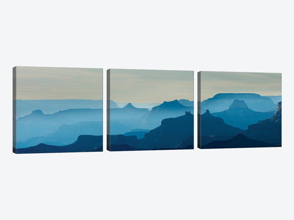 Grand Canyon National Park At Sunset, Arizona, USA by Panoramic Images 3-piece Canvas Art Print