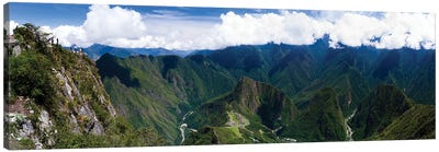 Incan Ruins Of Machu Picchu And Huayna Picchu Peak, Aguas Calientes, Peru, South America Canvas Art Print - Peru