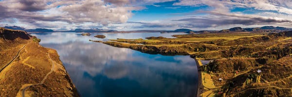 Selfoss: Lake Thingvellir, Thingvellir National Park, Iceland by Panoramic Images