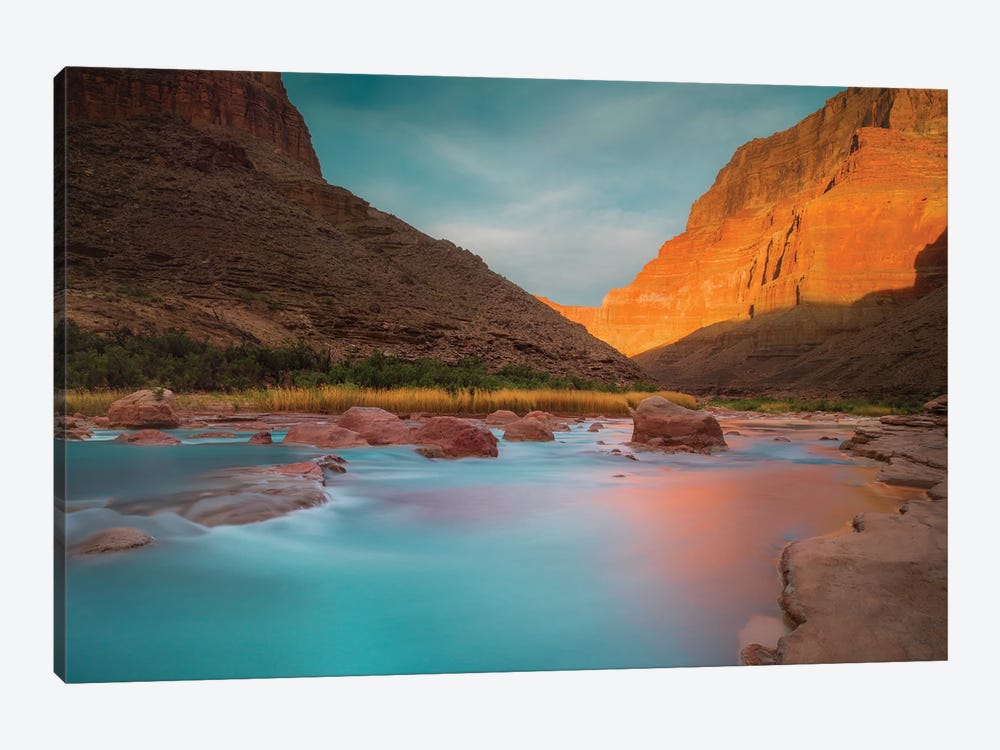 Landscape With Little Colorado River In Canyon, Chuar Butte, Grand Canyon National Park, Arizona, USA by Panoramic Images 1-piece Canvas Art Print