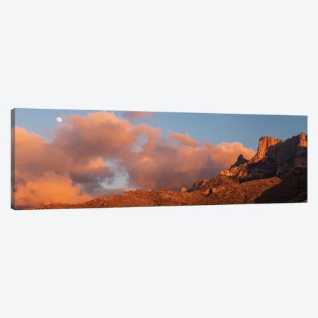 Landscape With Mountains With Cliffs At Sunset, Santa Catalina Mountains, Coronado National Forest, Arizona, USA Canvas Print #PIM15979} by Panoramic Images Canvas Art