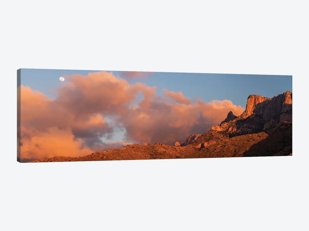 Landscape With Mountains With Cliffs At Sunset, Santa Catalina Mountains, Coronado National Forest, Arizona, USA by Panoramic Images 1-piece Canvas Wall Art