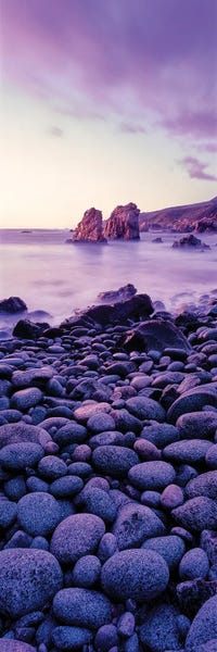 Big Sur: Landscape With Pebbles On Seashore At Sunset, Garrapata State Park, Big Sur, California, USA by Panoramic Images
