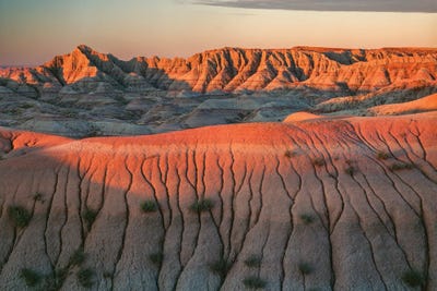 Landscape With View Of Hills In Desert At Vermilion Cliffs Wildlife Area At Sunset, Arizona, USA by Panoramic Images multi panel art