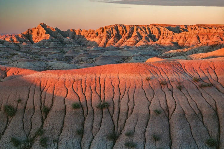 Landscape With View Of Hills In Desert At Vermilion Cliffs Wildlife Area At Sunset, Arizona, USA