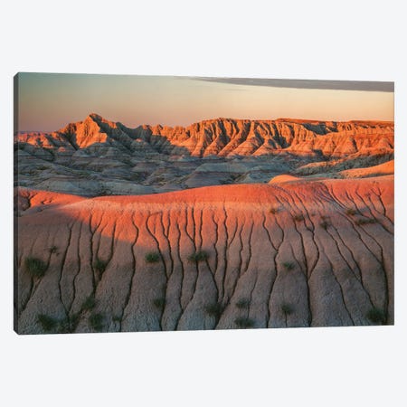Landscape With View Of Hills In Desert At Vermilion Cliffs Wildlife Area At Sunset, Arizona, USA Canvas Print #PIM15985} by Panoramic Images Canvas Art