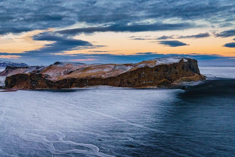 Landscape, Hjorleifsholfdi, South Coast, Iceland. The Mountain Is Located On The Myrdalssandur Outwash Plain Near Vik.