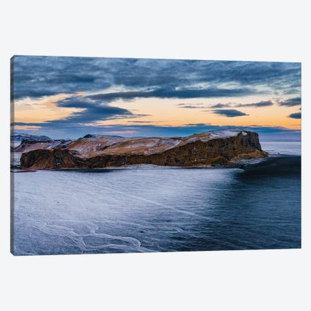 Landscape, Hjorleifsholfdi, South Coast, Iceland. The Mountain Is Located On The Myrdalssandur Outwash Plain Near Vik. Canvas Print #PIM15987} by Panoramic Images Canvas Wall Art