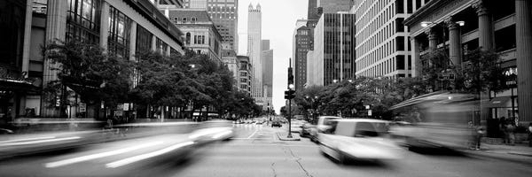 Canvas Print: Michigan Avenue, Chicago, Illinois, USA by Panoramic Images