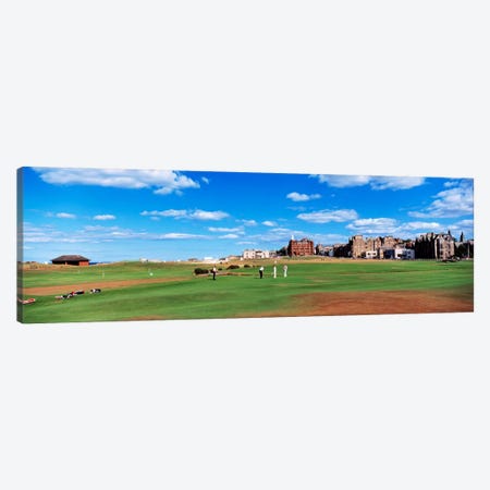 Old Course, Royal And Ancient Golf Club Of St. Andrews, St. Andrews, Scotland, United Kingdom Canvas Print #PIM159} by Panoramic Images Canvas Wall Art