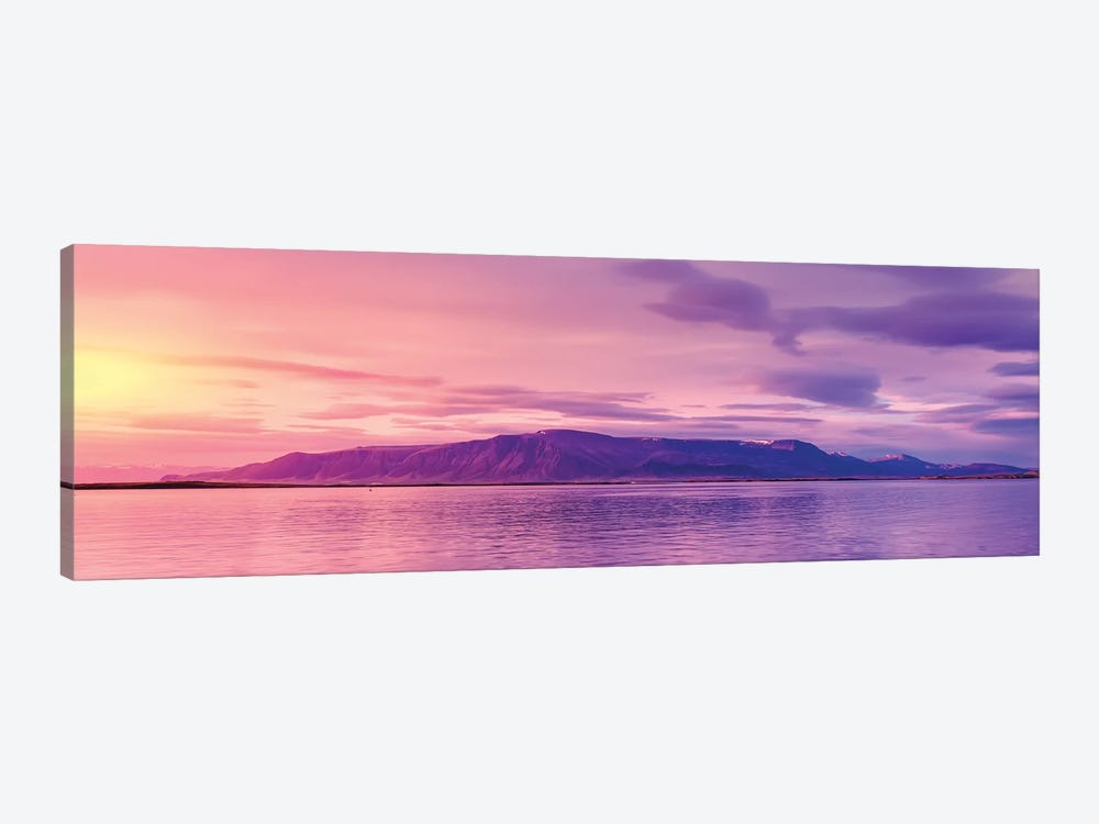 Mt Esja At Sunset, Reykjavik, Iceland by Panoramic Images 1-piece Canvas Print