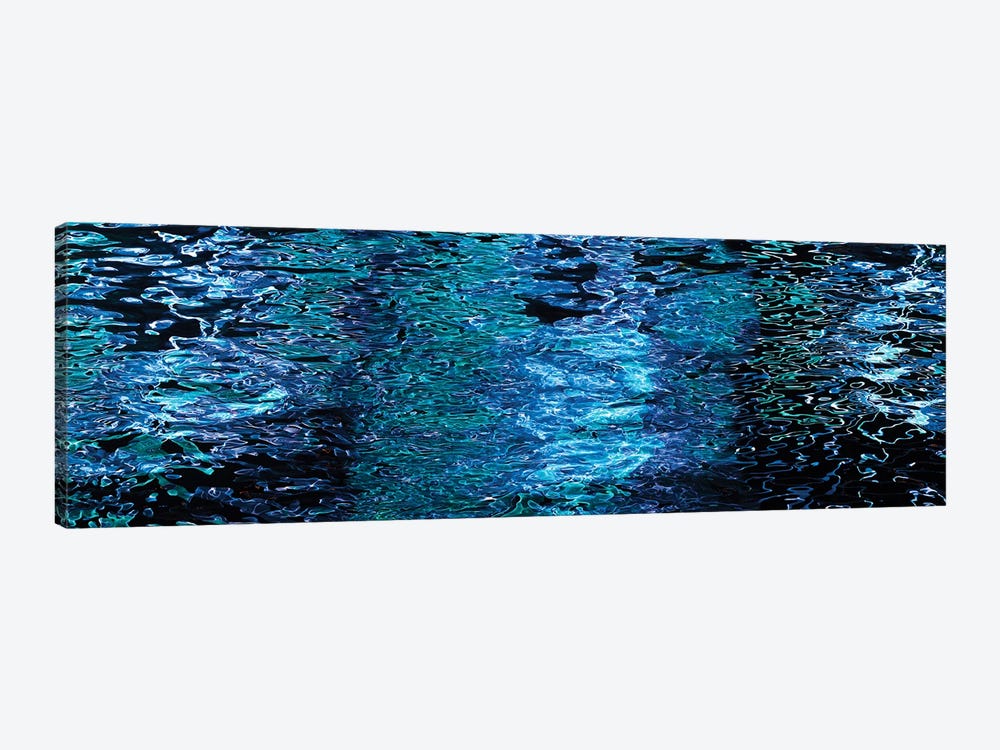 Reflections In Water Surface At Night by Panoramic Images 1-piece Canvas Art