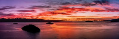 Seascape At Sunset, Concepcion Bay, Baja California Sur, Mexico by Panoramic Images multi panel art