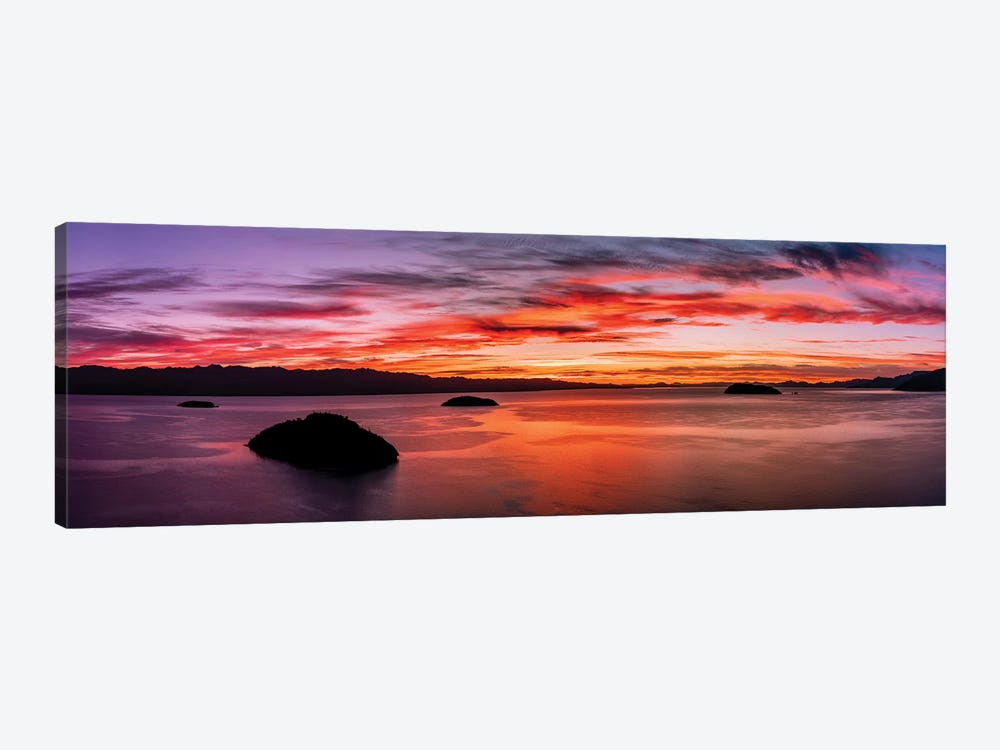Seascape At Sunset, Concepcion Bay, Baja California Sur, Mexico by Panoramic Images 1-piece Canvas Art Print