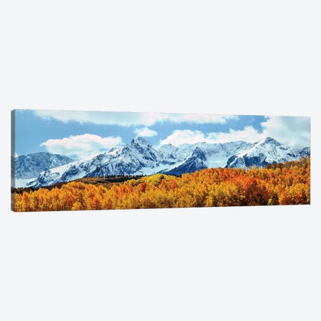 Snow Covered Mountain Range, San Juan Mountains, Colorado, USA Canvas Print #PIM16026} by Panoramic Images Canvas Art Print