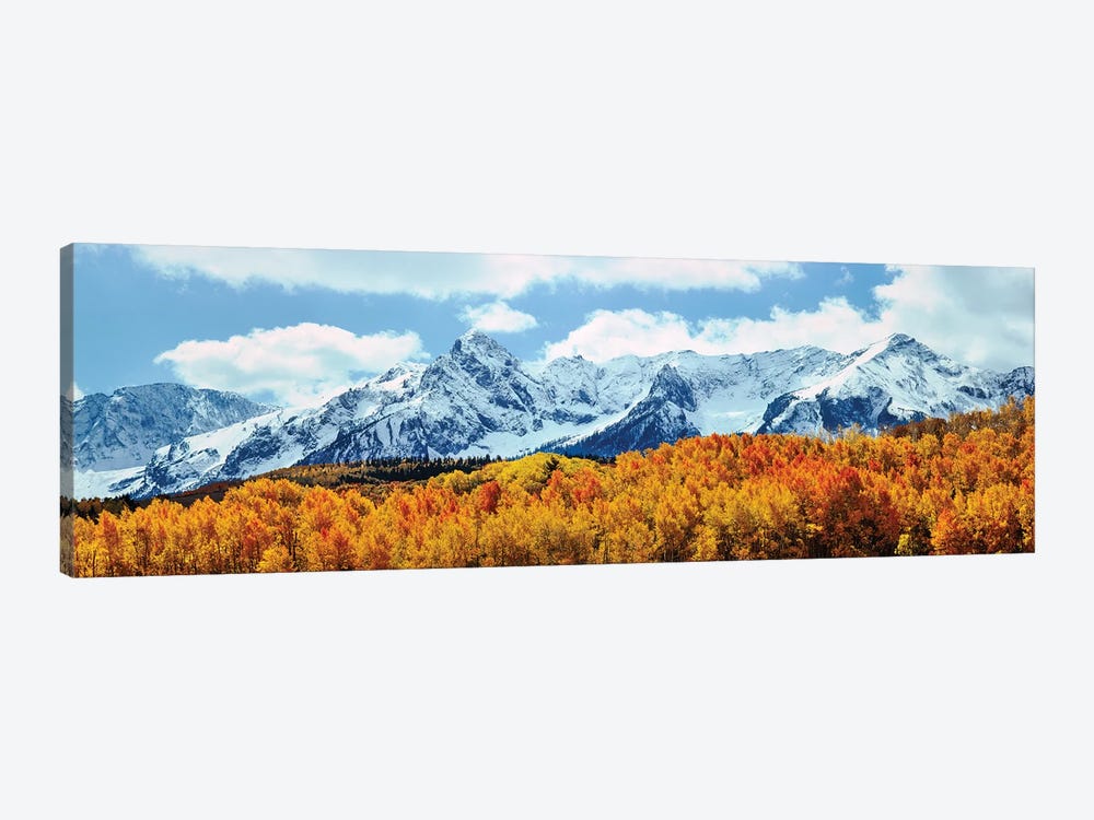 Snow Covered Mountain Range, San Juan Mountains, Colorado, USA by Panoramic Images 1-piece Canvas Artwork
