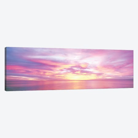 Sunrise Over Sea Of Cortez, El Cardonal, Baja California Sur, Mexico Canvas Print #PIM16028} by Panoramic Images Canvas Art