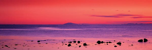 Glaciers & Icebergs: Sunset Over Snaefellsjokull Glacier, Iceland by Panoramic Images