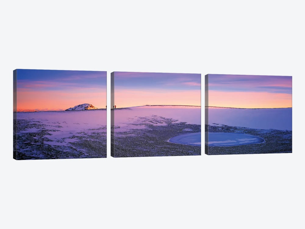 Tjarnarhnuksgigur Crater, Hellisheidi Heath, Iceland by Panoramic Images 3-piece Canvas Art Print