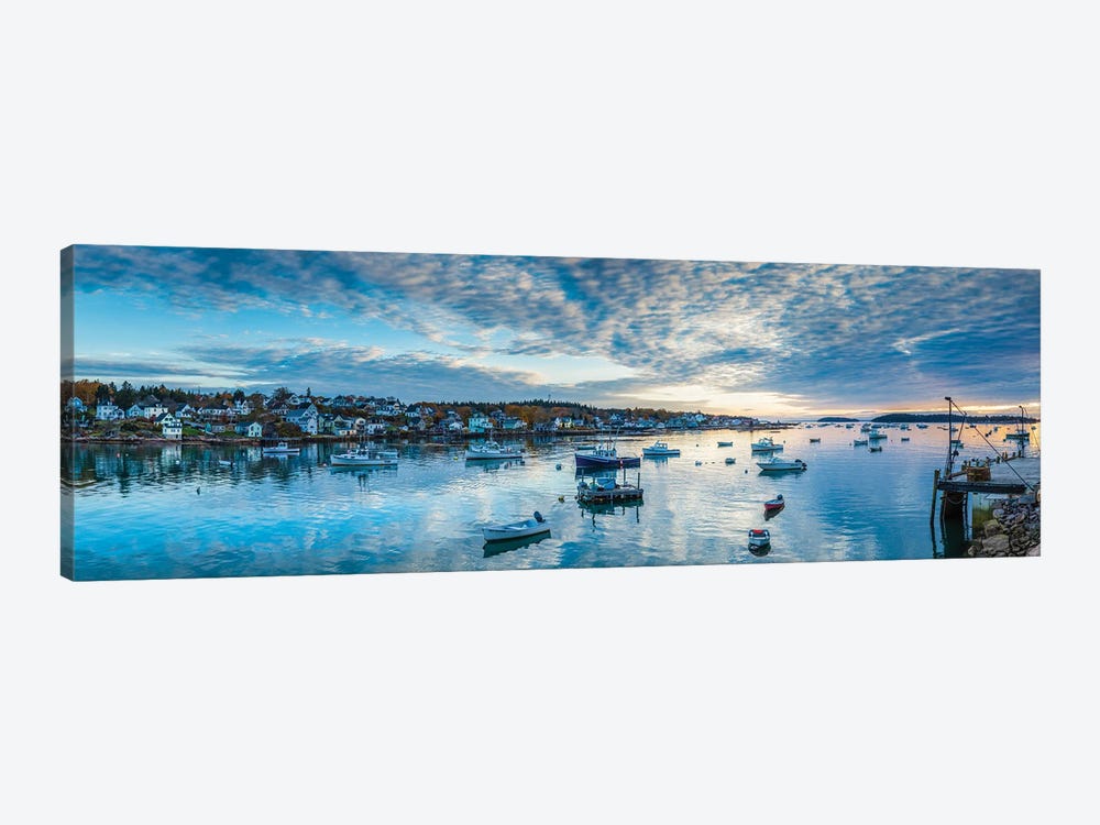 Usa, Maine, Stonington, Stonington Harbor, Dawn by Panoramic Images 1-piece Canvas Artwork