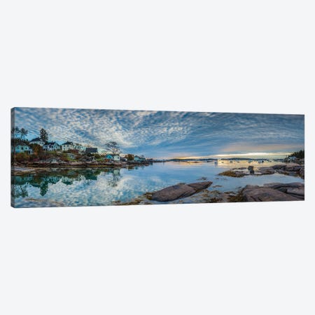 Usa, Maine, Stonington, Stonington Harbor, Dawn Canvas Print #PIM16049} by Panoramic Images Canvas Artwork