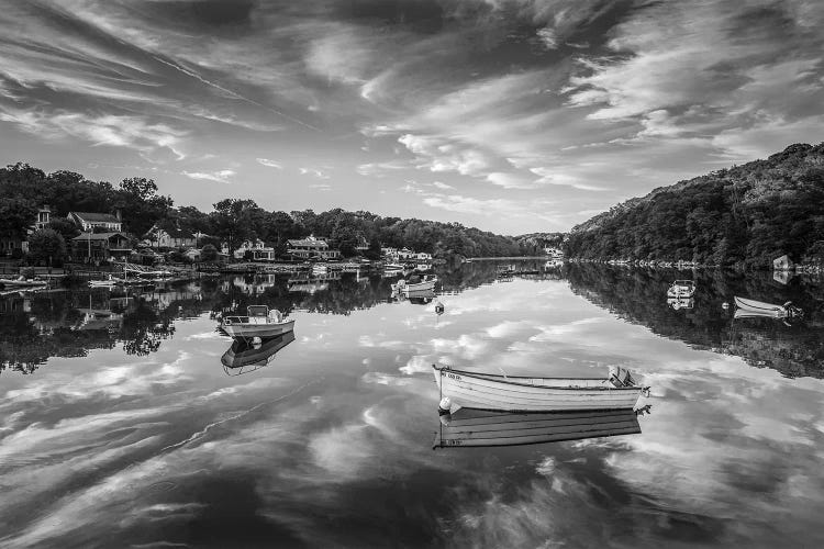 Usa, New England, Massachusetts, Cape Ann, Gloucester, Annisquam, Lobster Cove, Reflections