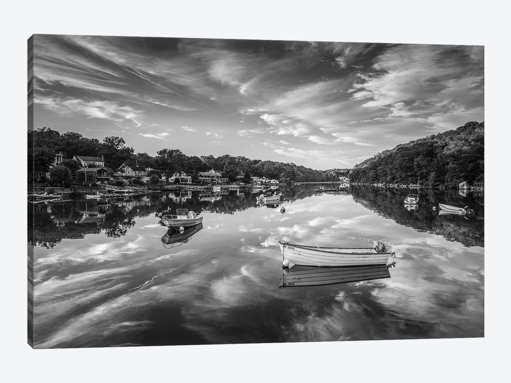 Usa, New England, Massachusetts, Cape Ann, Gloucester, Annisquam, Lobster Cove, Reflections by Panoramic Images 1-piece Art Print