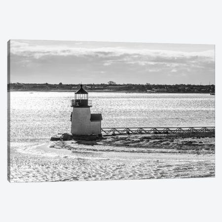 Usa, New England, Massachusetts, Nantucket Island, Nantucket Town, Brnt Point Lighthouse From Nantucket Ferry Canvas Print #PIM16052} by Panoramic Images Canvas Print