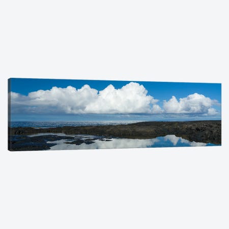 View Of Cloud Reflected In Sea, Pacific Ocean, Pu Uhonuna O Honaunau National Park, South Kona, Hawaii, USA Canvas Print #PIM16055} by Panoramic Images Canvas Art