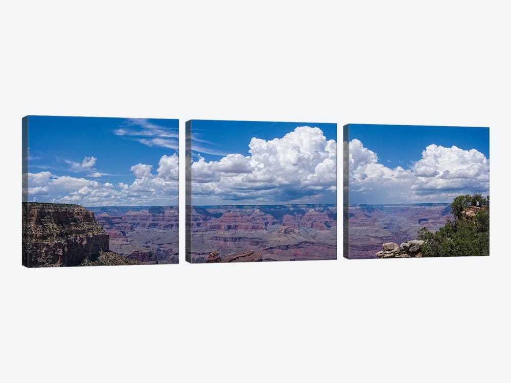 View Of Clouds Over Canyon, Grand Canyon, Arizona, USA by Panoramic Images 3-piece Canvas Print