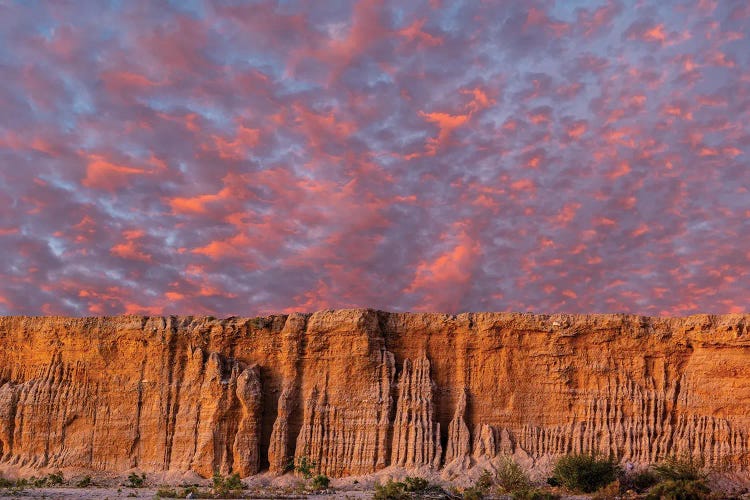 View Of Cloudscape Over Rock Formation, Baja California Sur, Mexico