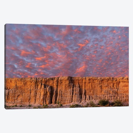 View Of Cloudscape Over Rock Formation, Baja California Sur, Mexico Canvas Print #PIM16057} by Panoramic Images Canvas Artwork