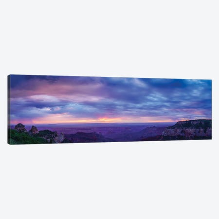 View Of Dramatic Sky Over Canyon, Grand Canyon, Arizona, USA Canvas Print #PIM16058} by Panoramic Images Canvas Print