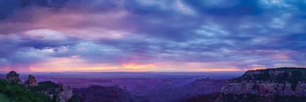 Arizona: View Of Dramatic Sky Over Canyon, Grand Canyon, Arizona, USA by Panoramic Images