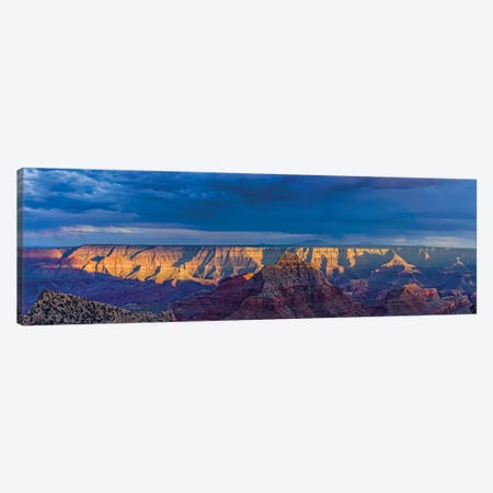 View Of Dramatic Sky Over Canyon, Grand Canyon, Arizona, USA Canvas Print #PIM16059} by Panoramic Images Canvas Art Print