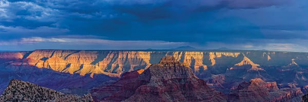 Arizona: View Of Dramatic Sky Over Canyon, Grand Canyon, Arizona, USA by Panoramic Images