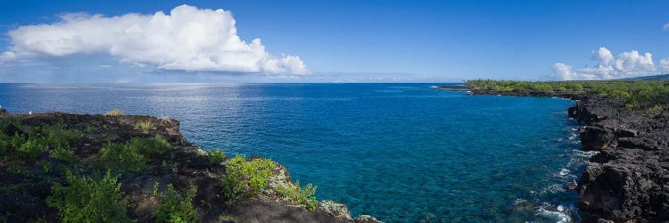 View Of Sea And Coastline, South Kona, Hawaii, USA