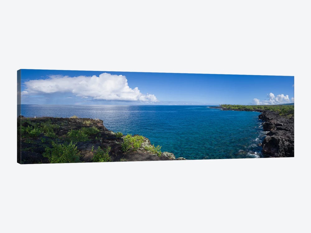 View Of Sea And Coastline, South Kona, Hawaii, USA by Panoramic Images 1-piece Canvas Art Print