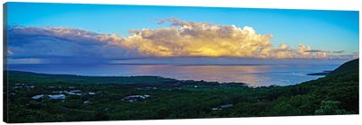 View Of Sea And Coastline, South Kona, Hawaii, USA Canvas Art Print - The Big Island (Island of Hawai'i)