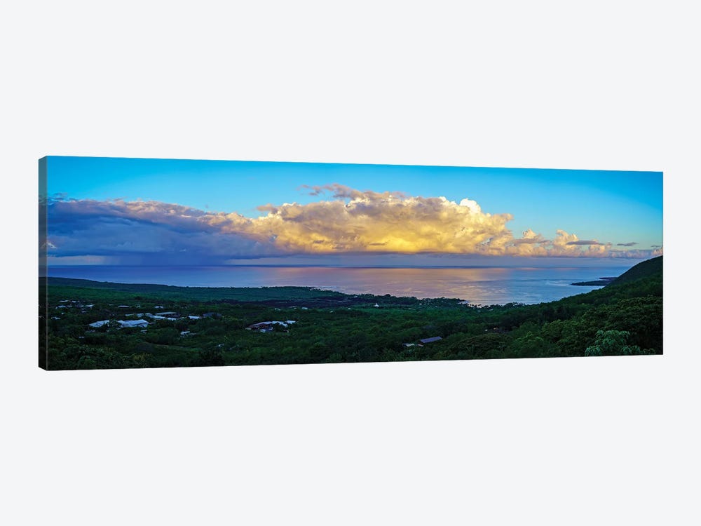 View Of Sea And Coastline, South Kona, Hawaii, USA by Panoramic Images 1-piece Canvas Art