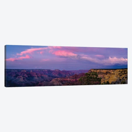 View Of Sunset Over Canyon, Grand Canyon, Arizona, USA Canvas Print #PIM16069} by Panoramic Images Canvas Art
