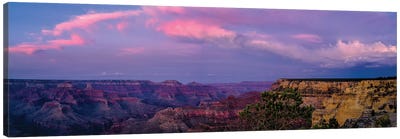 View Of Sunset Over Canyon, Grand Canyon, Arizona, USA Canvas Art Print - Grand Canyon National Park Art
