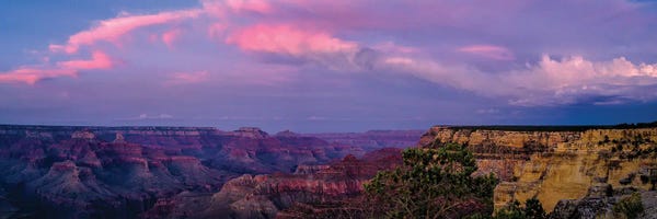 Arizona: View Of Sunset Over Canyon, Grand Canyon, Arizona, USA by Panoramic Images